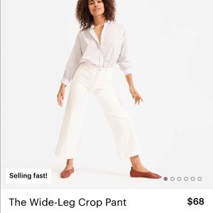 Everlane Wide Leg Cropped Pants.